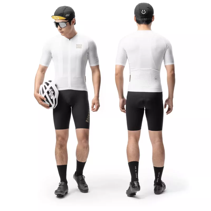 ROCKBROS YDDX011 Diamond krátky rukáv cyklistický dres XXS biela