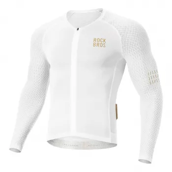 ROCKBROS YDCX008 Diamond dlhý rukáv cyklistický dres XXXL biela