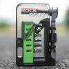 ROCKBROS cyklistická opravná sada s mini račňou a 14 bitmi - priesvitná zelená