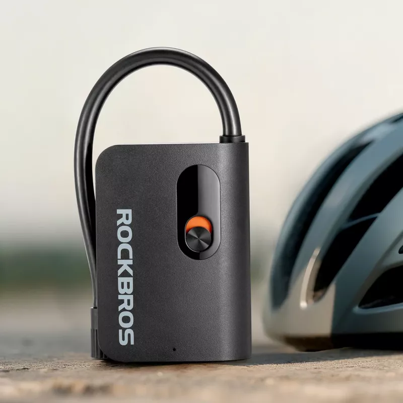 ROCKBROS L1 mini prenosná elektrická pumpa 70 PSI kompresor dĺžka hadice 200 mm Schrader - čierna