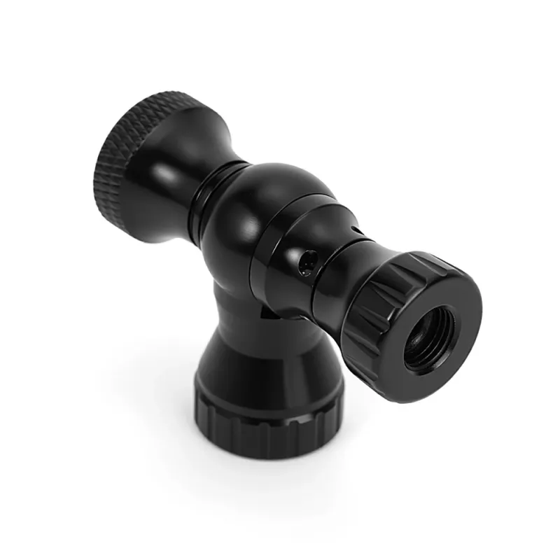 ROCKBROS CO2 inflátor hlava z CNC hliníkovej zliatiny pre Presta/Schrader - čierna