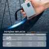 ROCKBROS AS240 PRO bezdrôtová vzduchová pumpa, kompresor 120 PSI, 420 mAh, čierna