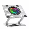 Wozinsky WDCX-X16-AS CoolBase RGB chladiaci stojan na notebook a tablet s 360° otáčaním - strieborný