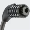 ROCKBROS RKS531 5-miestny číselný káblový zámok s LED, 180 cm, čierny
