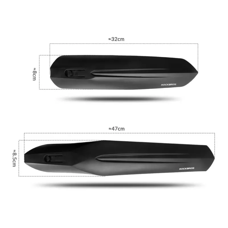 ROCKBROS FK-880 sada blatníkov na bicykel čierna 20-29 palcov