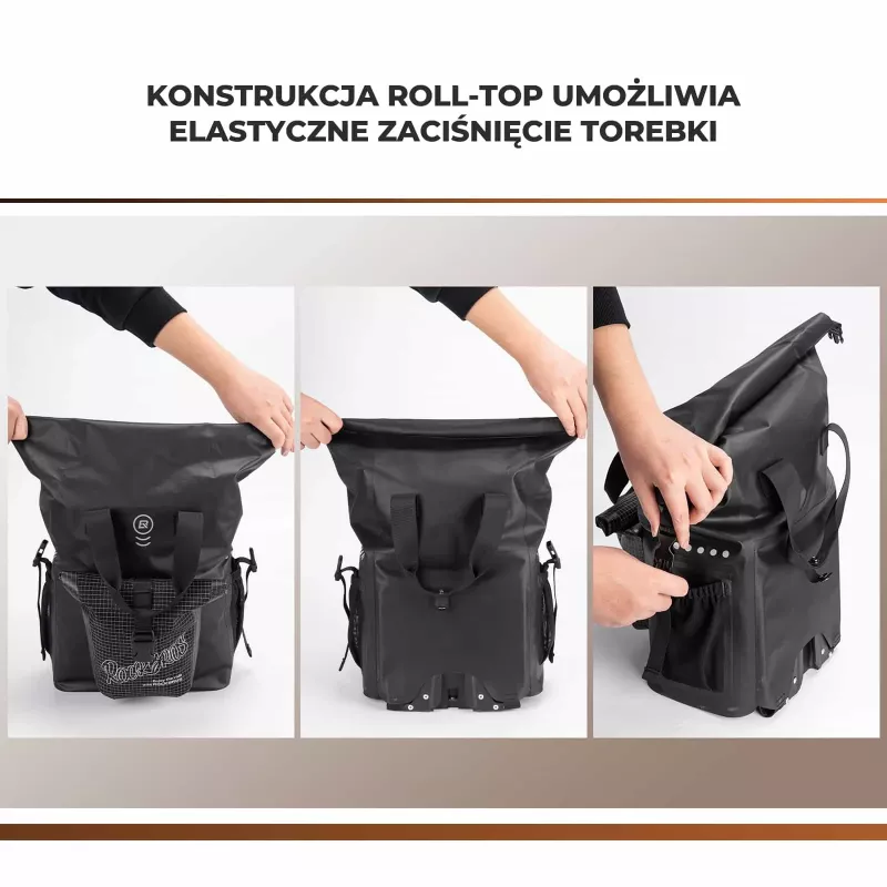 Rockbros AS-158 predná taška na skladací bicykel Brompton - čierna