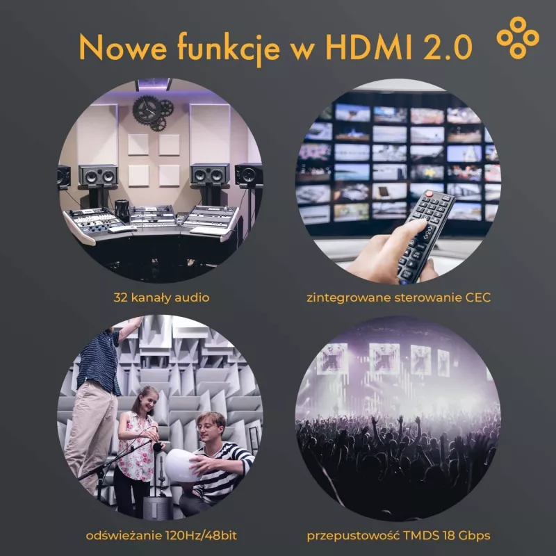 Claroc HDMI 2.0 AOC 4K@60Hz 50 m aktívny optický kábel