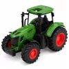 LEAN TOYS Poľnohospodársky traktor s vyklápacím prívesom, gumené kolesá, zelená, 1:24