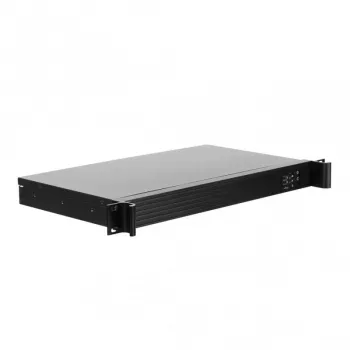 NETRACK NP5106 1U serverová skriňa, Mini-ITX, 4x 3,5 palcový Hot-Swap, 2x 2,5 palcový interný, čierna