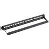 NETRACK 104-20 24-portový Keystone patch panel 1U 19 palcový čierny