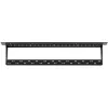NETRACK 104-20 24-portový Keystone patch panel 1U 19 palcový čierny