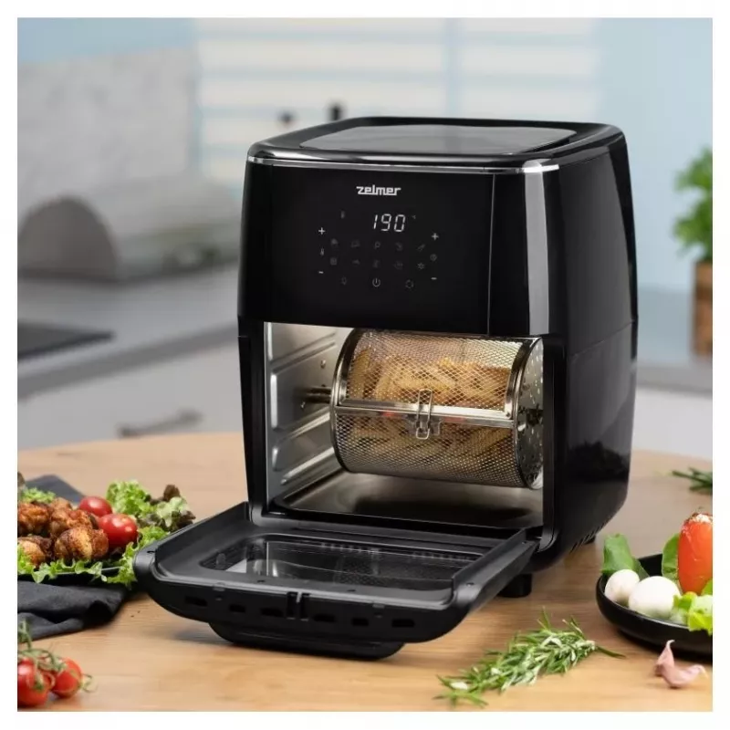Zelmer ZAF7120 teplovzdušná fritéza, čierna