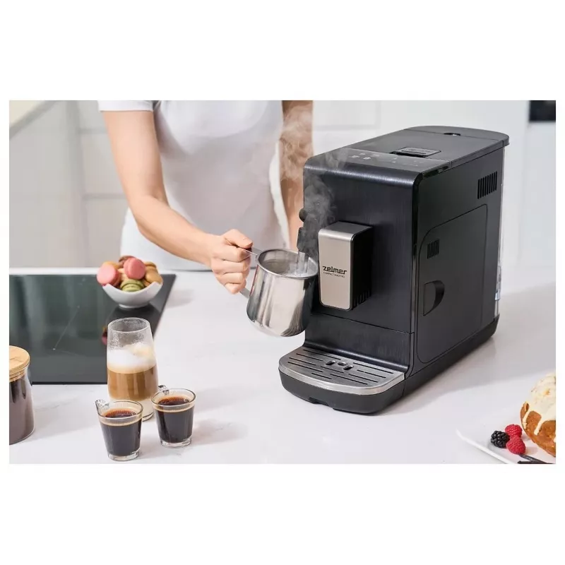 Zelmer Compact Maestro ZCM8110 kávovar na espresso, čierny, 1050 W, 15 bar