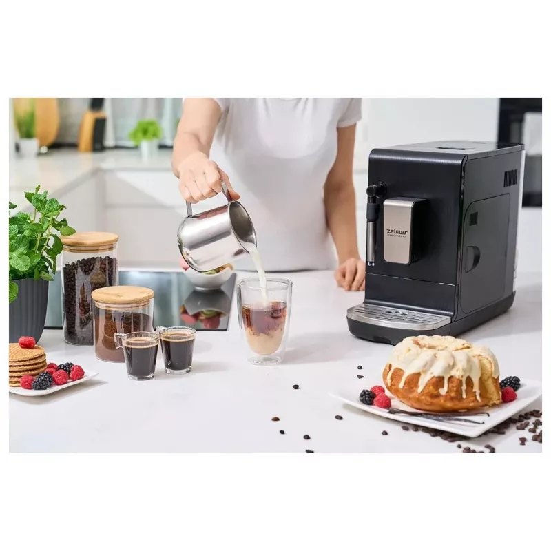 Zelmer Compact Maestro ZCM8110 kávovar na espresso, čierny, 1050 W, 15 bar