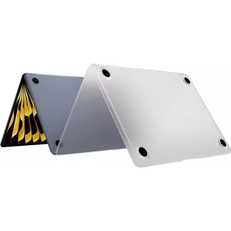 Next One SafeGuard puzdro na MacBook Air 13 M2 / M3 hmlové priehľadné tvrdé