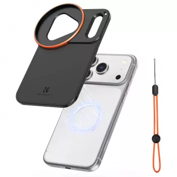 KF Protective Photography Case s 58 mm držiakom objektívu pre Apple iPhone 17 Pro Max - čierne