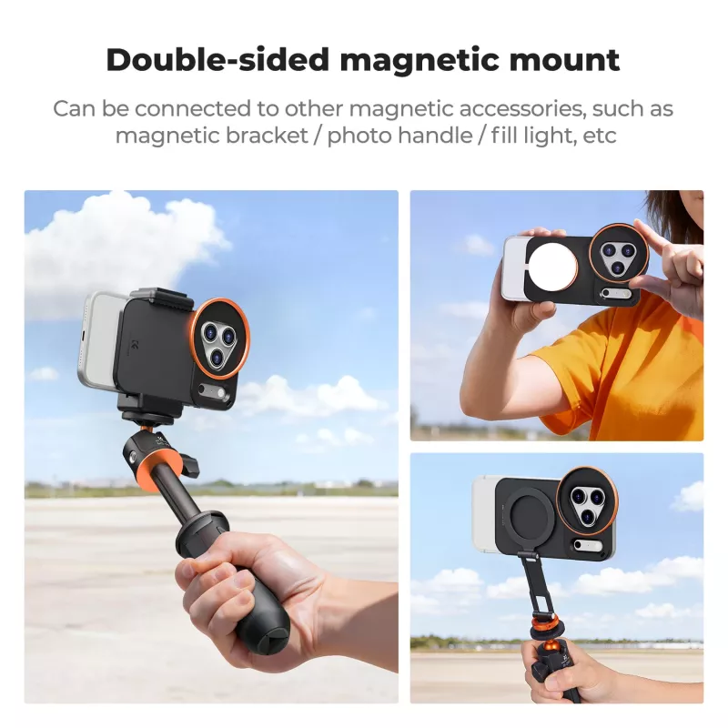 KF Protective Photography Case s 58 mm držiakom objektívu pre Apple iPhone 17 Pro Max - čierne