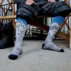 Darn Tough Heady Yeti OTC Midweight with Cushion merino vlnené ponožky - sivá, veľkosť L