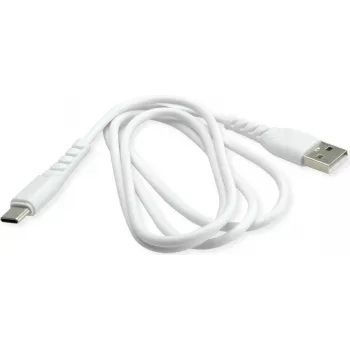 BIOND USB-A na USB-C 1m biely kábel z recyklovaného plastu - nabíjanie a dáta