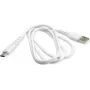 BIOND USB-A na USB-C 1m biely kábel z recyklovaného plastu - nabíjanie a dáta