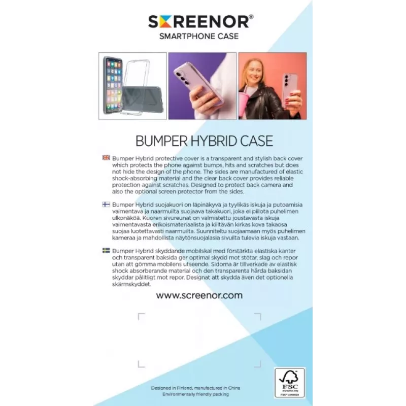 Screenor Bumper Protection kryt priehľadný pre Samsung Galaxy A57