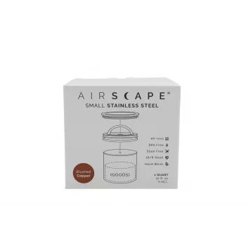 Airscape aromatická nádoba z nerezu, malá, brúsená meď