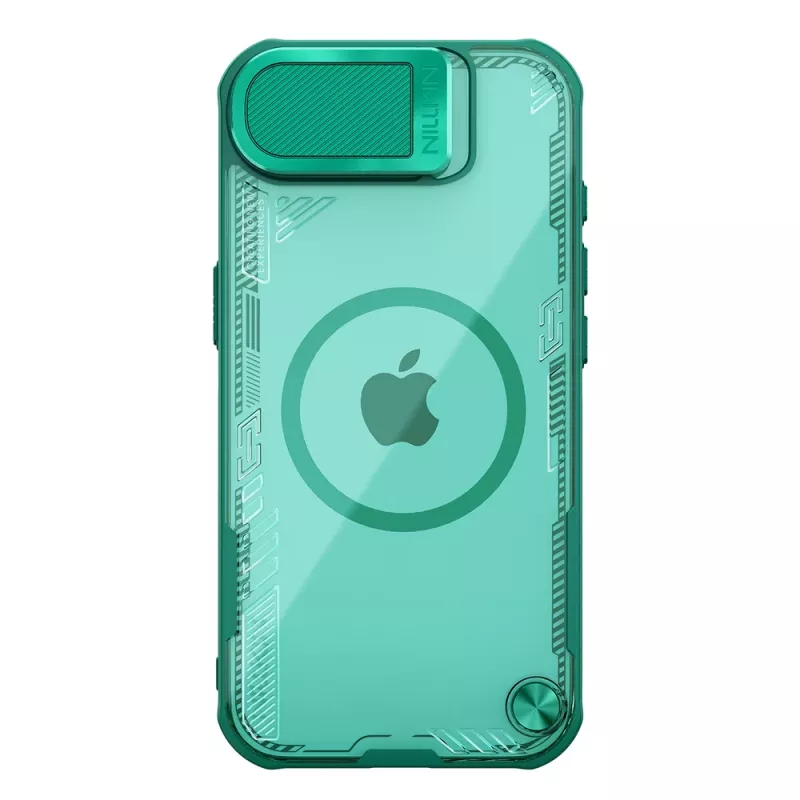 Nillkin Iceblade Prop Magnetic Case s krytom kamery a stojanom pre iPhone 16e / 17e - zelená