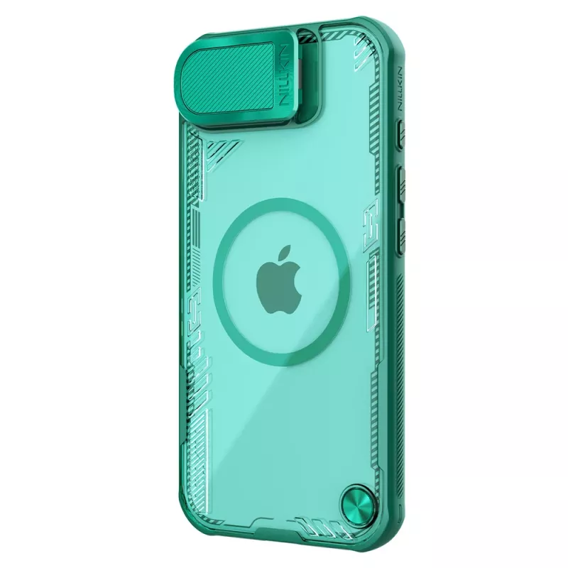 Nillkin Iceblade Prop Magnetic Case s krytom kamery a stojanom pre iPhone 16e / 17e - zelená