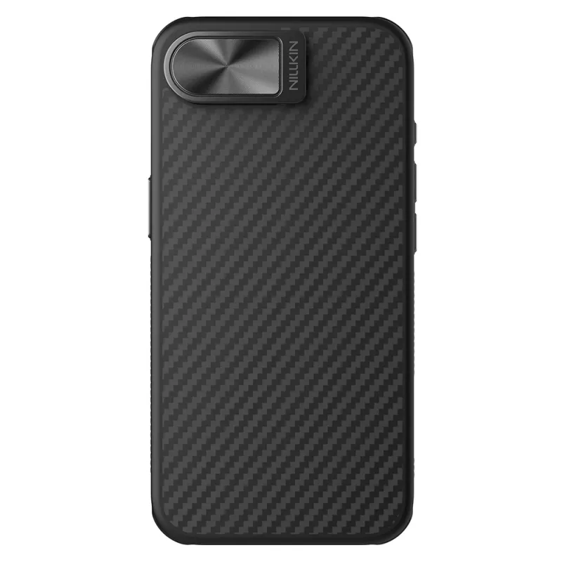 Nillkin CarboProp Magnetic Case s krytom kamery a stojanom pre iPhone 16e / 17e - čierna