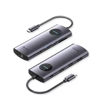VENTION USB-C 10-in-1 dokovacia stanica 8K 30Hz 100W PD s LED displejom