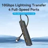 VENTION USB-C na USB 3.2 Gen 2 hub s 100W PD, 0,15m, čierna