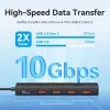 VENTION USB-C na USB 3.2 Gen 2 hub s 100W PD, 0,15m, čierna