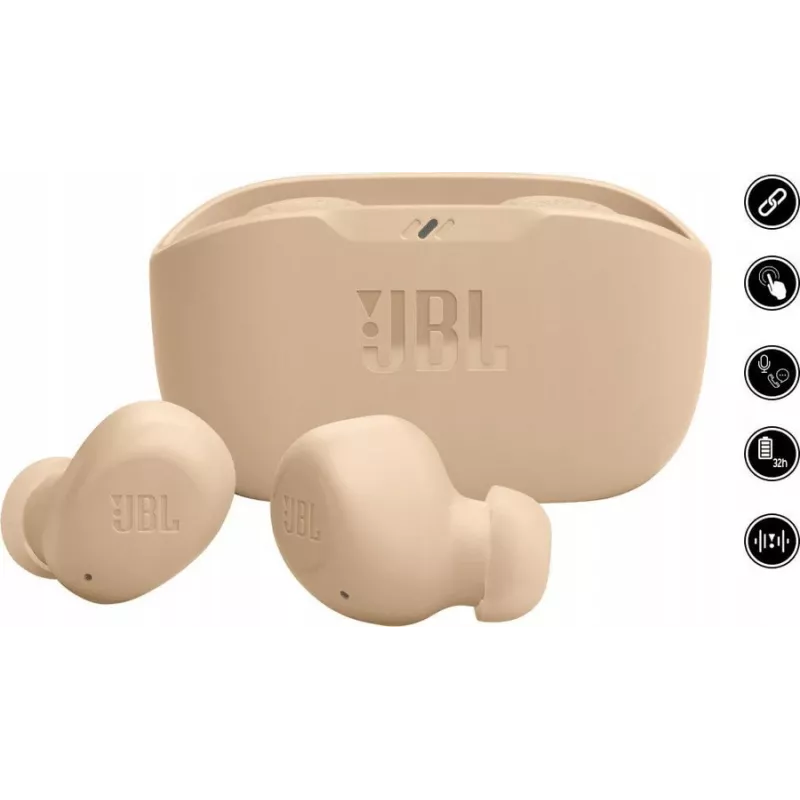 JBL Wave Buds True Wireless in-ear slúchadlá béžová