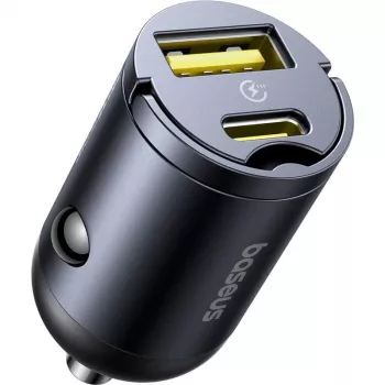 Baseus Tiny Star 30W USB-A USB-C nástenná nabíjačka čierna