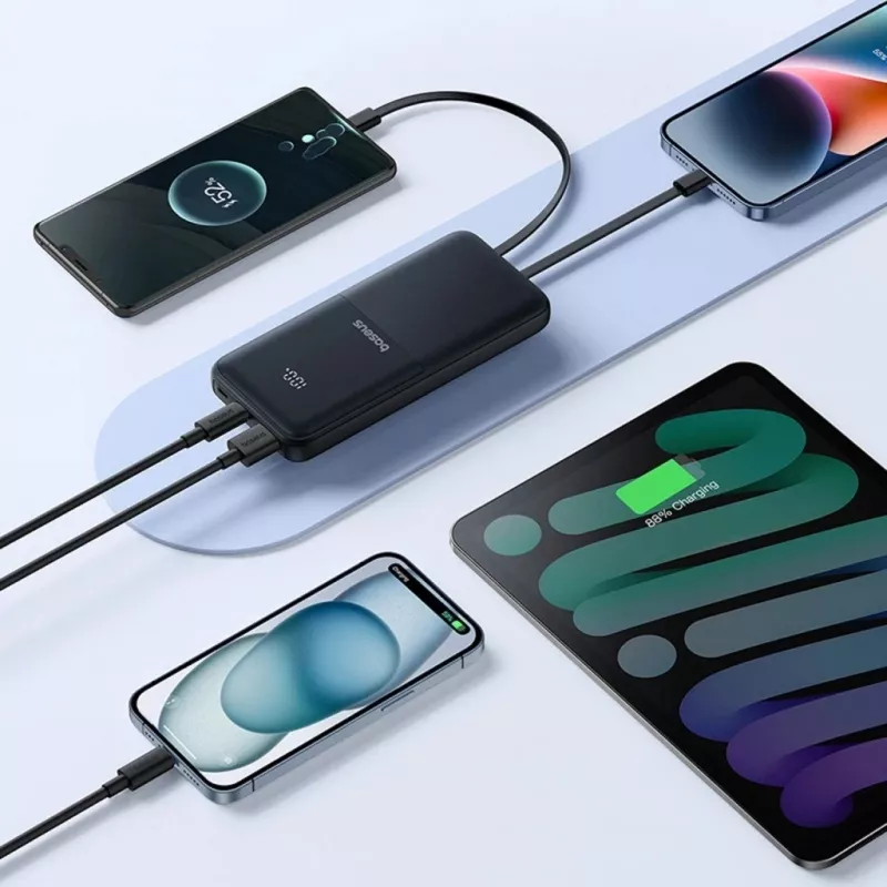 Baseus Lipow 10000 mAh 22.5W power banka čierna