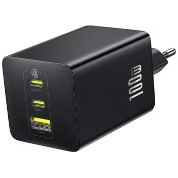 Baseus EnerFill FE11 100W 2 x USB-C + USB-A nabíjačka - čierna