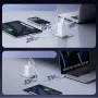 Baseus EnerFill FE11 2 x USB-C / USB-A 100W - biela