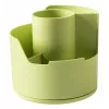 Deli LonGreen stojan na perá limetkovozelený 12x12x11cm