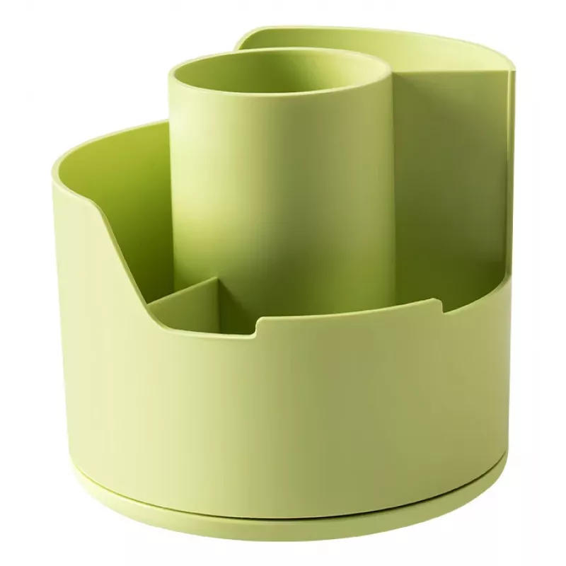 Deli LonGreen stojan na perá limetkovozelený 12x12x11cm