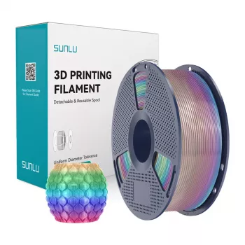 SUNLU PLA Transparent Rainbow 1,75 mm 1 kg filament pre 3D tlačiarne