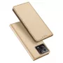 Dux Ducis Skin Pro Flip Case pre Xiaomi 13, peňaženka s priehradkou na karty a stojanom, zlatá