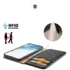 Dux Ducis Hivo Flip Wallet Case pre Samsung Galaxy S23+ s RFID blokovaním, čierna