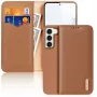 Dux Ducis Hivo Wallet Case pre Samsung Galaxy S23+ s RFID blokovaním, stojan, hnedá