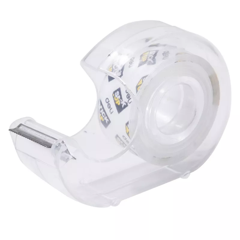 Deli priehľadná lepiaca páska s odvíjačom D260804, 18 mm x 7 m