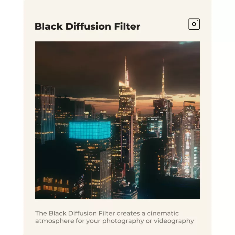K&F Concept Black Diffusion 1/4 filter 67 mm