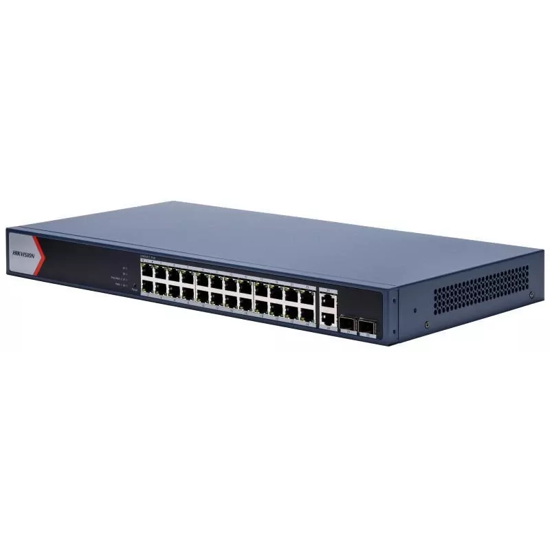 Hikvision DS-3E1528P-EI 24-portový gigabitový PoE+ managed switch