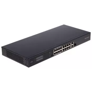 POE LANG NSW2020-16T1GT1GC-POE-IN neupravovaný PoE+ switch, 16 PoE portov, 230W