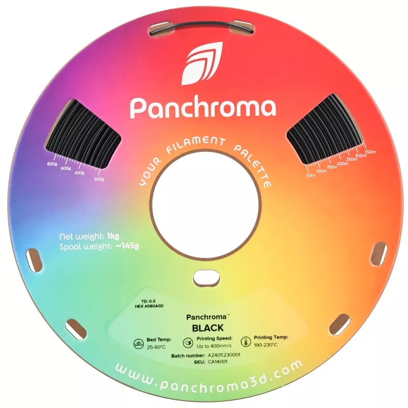 Polymaker Panchroma CoPE filament do 3D tlačiarne, 1,75 mm, 1 kg, čierny
