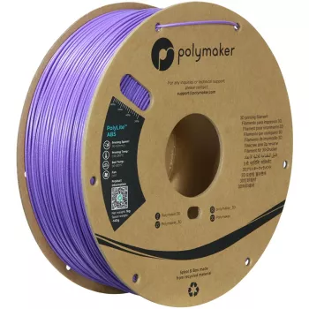 Polymaker PolyLite ABS 3D tlačiarenský filament, 1,75 mm, 1 kg, Galaxy Purple