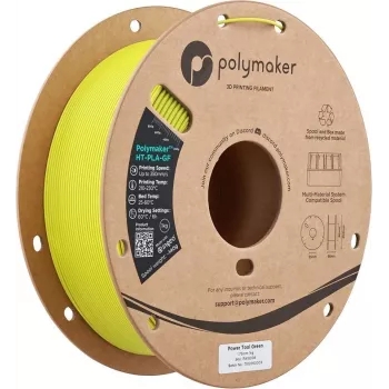 Polymaker HT-PLA-GF 3D tlačiarenský filament, 1,75 mm, 1 kg, Power Tool Green
